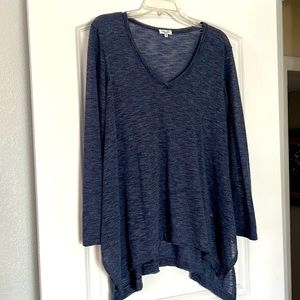 Splendid medium sheer long sleeve tunic